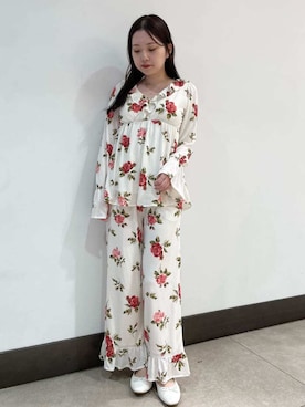 「アイテム（ルームウェア）」を使った、gelato piqueさん（レディース・158cm）の秋コーディネート