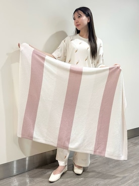 「アイテム（ブランケット）」を使った、gelato piqueさん（レディース・158cm）の秋コーディネート