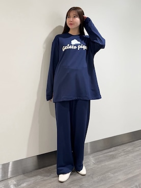 「アイテム（ルームウェア）」を使った、gelato piqueさん（レディース・158cm）の秋コーディネート