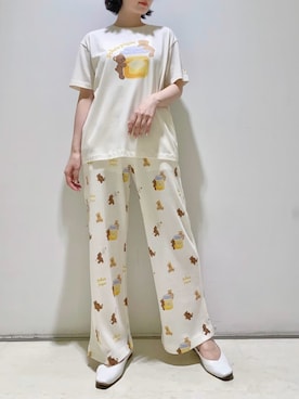 「アイテム（ルームウェア）」を使った、gelato piqueさん（レディース・155cm）の夏コーディネート