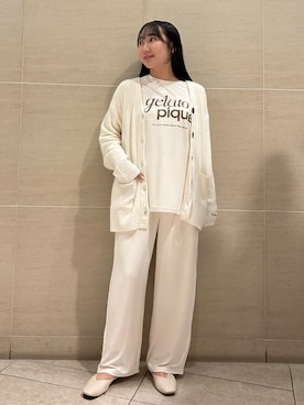 「アイテム（ルームウェア/パジャマ）」を使った、gelato piqueさん（レディース・158cm）の秋コーディネート