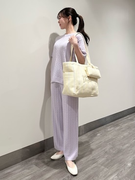 「アイテム（ポーチ）」を使った、gelato piqueさん（レディース・158cm）の春コーディネート