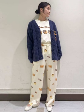 「アイテム（ルームウェア）」を使った、gelato piqueさん（レディース・160cm）の冬コーディネート