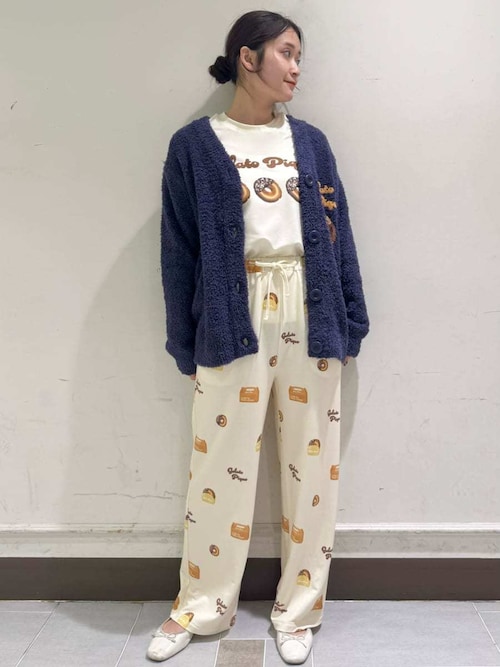 セール】ドーナツジャガードカーディガン（ルームウェア/パジャマ
