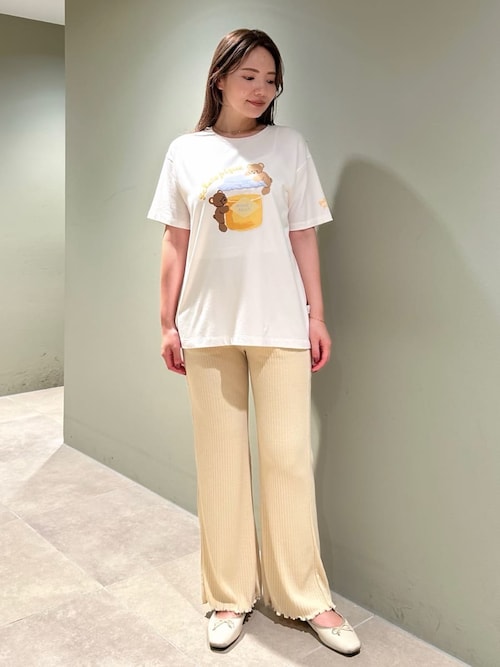 ジェラピケ　PIQUEベア柄ワンポイントＴシャツ＆PIQUEベア柄ロングパンツ gelato pique（ジェラートピケ）の「ベア柄ロングパンツ（ルーム