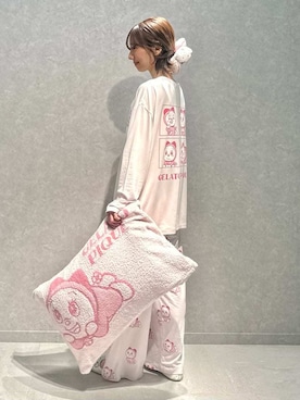 「アイテム（ルームウェア/パジャマ）」を使った、gelato piqueさん（レディース・156cm）の冬コーディネート