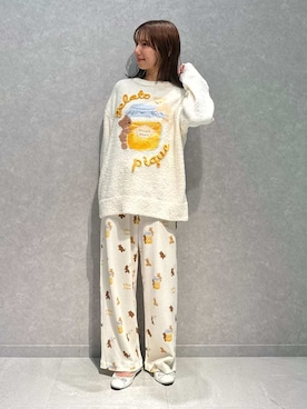 「アイテム（ルームウェア）」を使った、gelato piqueさん（レディース・156cm）の夏コーディネート