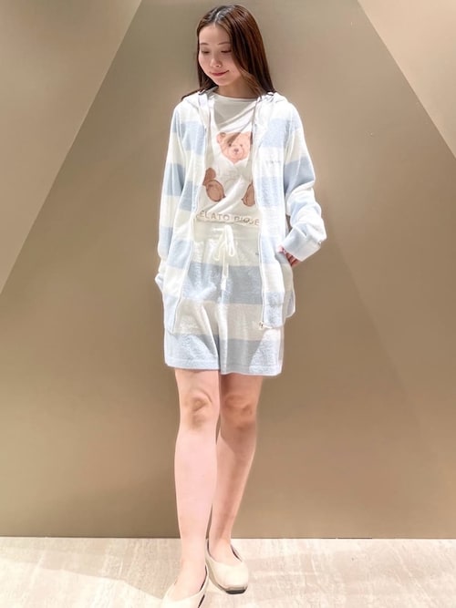 スムーズィー2ボーダーショートパンツ（ルームウェア/パジャマ