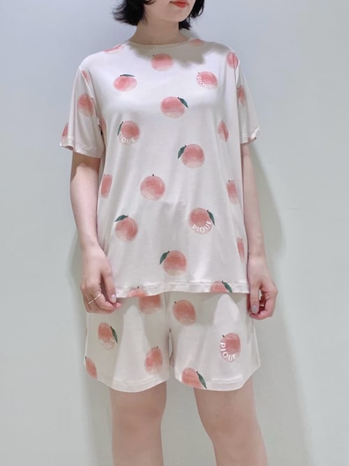 gelato pique【接触冷感】フルーツ柄Tシャツ、パンツ 接触冷感】フルーツ柄Tシャツ(カットソー・Tシャツ)｜ルーム