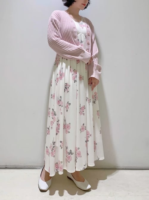 セール】中花柄カップインワンピース（ルームワンピース
