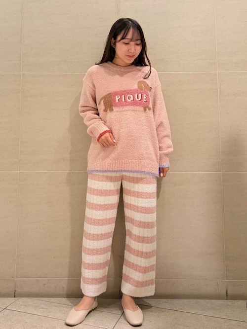 セール】ダックスフンド柄ロングパンツ（ルームウェア/パジャマ