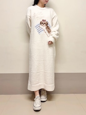 「アイテム（ルームウェア）」を使った、gelato piqueさん（レディース・151cm）の秋コーディネート