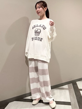 「アイテム（ルームウェア/パジャマ）」を使った、gelato piqueさん（レディース・158cm）の秋コーディネート
