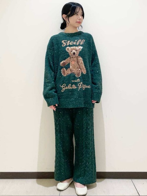 セール】【Steiff】パウダーネップアランロングパンツ（ルームウェア