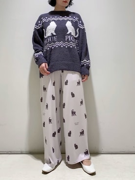「アイテム（ルームウェア/パジャマ）」を使った、gelato piqueさん（レディース・155cm）の秋コーディネート