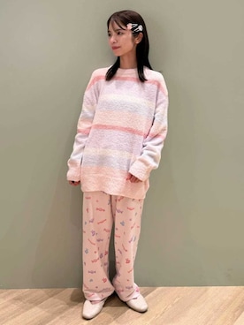 「アイテム（ルームウェア/パジャマ）」を使った、gelato piqueさん（レディース・156cm）の秋コーディネート