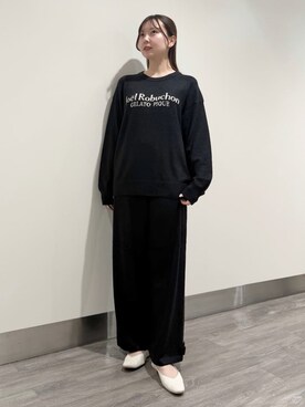 「アイテム（ルームウェア、ブラック系）」を使った、gelato piqueさん（レディース・158cm）の秋コーディネート