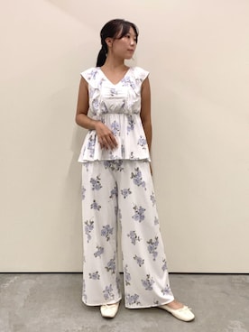 「アイテム（ルームウェア）」を使った、gelato piqueさん（レディース・159cm）の夏コーディネート