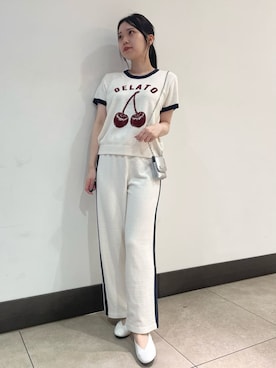 「アイテム（ポーチ）」を使った、gelato piqueさん（レディース・158cm）の夏コーディネート