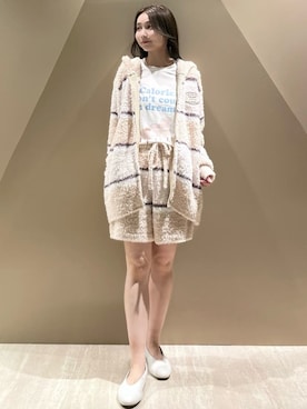 「アイテム（ルームウェア/パジャマ、ベージュ系）」を使った、gelato piqueさん（レディース・150cm）の秋コーディネート