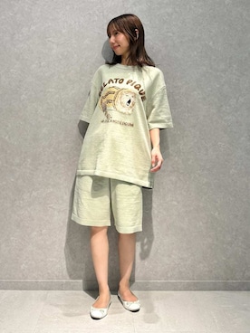 「アイテム（ルームウェア）」を使った、gelato piqueさん（レディース・156cm）の夏コーディネート