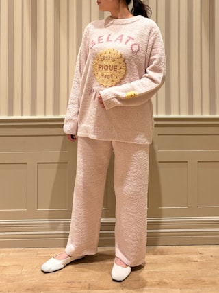 gelato pique（ジェラートピケ）の「パウダービスケットさがら刺繍