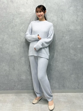 「アイテム（ルームウェア）」を使った、gelato piqueさん（レディース・165cm）の秋コーディネート