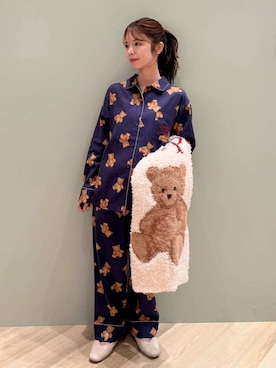 「アイテム（ブランケット）」を使った、gelato piqueさん（レディース・156cm）の秋コーディネート