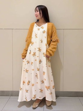 「アイテム（ルームウェア、オレンジ系）」を使った、gelato piqueさん（レディース・158cm）の秋コーディネート