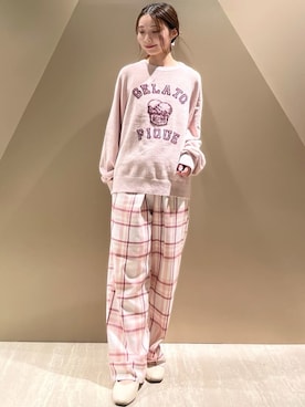 「アイテム（バレッタ/ヘアクリップ）」を使った、gelato piqueさん（レディース・150cm）の秋コーディネート
