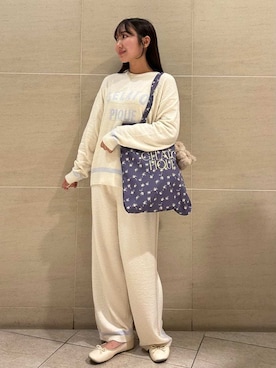 「アイテム（ルームウェア）」を使った、gelato piqueさん（レディース・158cm）の夏コーディネート