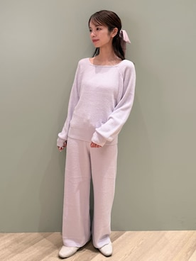 「アイテム（ルームウェア）」を使った、gelato piqueさん（レディース・156cm）の冬コーディネート