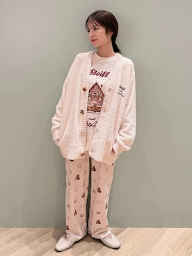 「アイテム（ルームウェア）」を使った、gelato piqueさん（レディース・156cm）の冬コーディネート