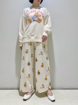 「アイテム（ルームウェア）」を使った、gelato piqueさん（レディース・155cm）の夏コーディネート