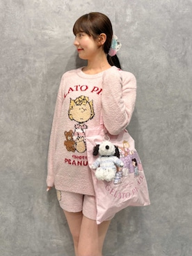 「アイテム（ルームウェア）」を使った、gelato piqueさん（レディース・165cm）の秋コーディネート