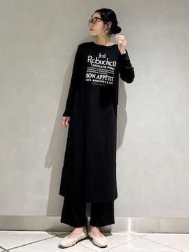 「アイテム（ルームウェア）」を使った、gelato piqueさん（レディース・168cm）の秋コーディネート
