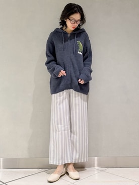 「アイテム（ルームウェア）」を使った、gelato piqueさん（レディース・168cm）の冬コーディネート