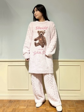 「アイテム（ルームウェア）」を使った、gelato piqueさん（レディース・158cm）の冬コーディネート