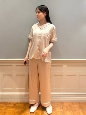 「アイテム（ルームウェア）」を使った、gelato piqueさん（レディース・161cm）の夏コーディネート