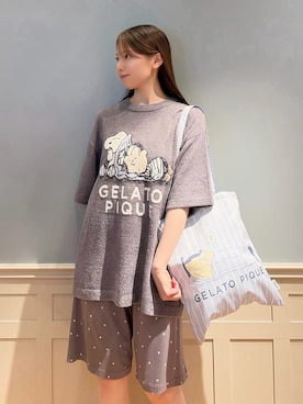 「アイテム（ルームウェア/パジャマ）」を使った、gelato piqueさん（レディース・161cm）の夏コーディネート