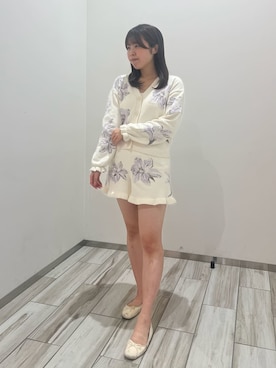 「アイテム（ルームウェア）」を使った、gelato piqueさん（レディース・165cm）の秋コーディネート