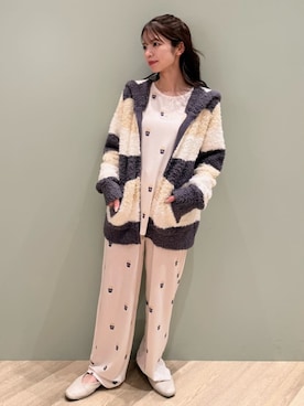 「アイテム（ルームウェア/パジャマ）」を使った、gelato piqueさん（レディース・156cm）の冬コーディネート