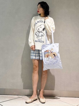 「アイテム（ルームウェア/パジャマ）」を使った、gelato piqueさん（レディース・168cm）の秋コーディネート