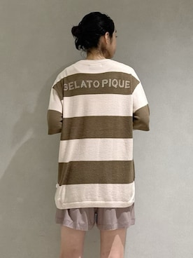 「アイテム（ルームウェア）」を使った、gelato piqueさん（レディース・168cm）の夏コーディネート
