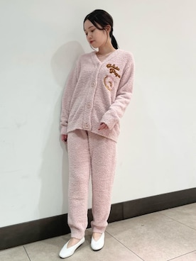 「アイテム（ルームウェア）」を使った、gelato piqueさん（レディース・158cm）の冬コーディネート