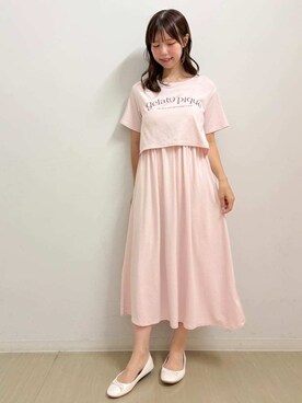 「アイテム（ママ＆ベビー）」を使った、gelato piqueさん（レディース・161cm）の夏コーディネート