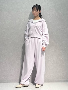 「アイテム（ルームウェア/パジャマ、パープル系）」を使った、gelato piqueさん（レディース・160cm）の夏コーディネート