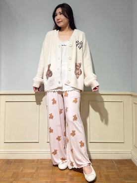 「アイテム（ルームウェア）」を使った、gelato piqueさん（レディース・158cm）の秋コーディネート