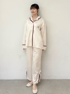 「アイテム（ルームウェア）」を使った、gelato piqueさん（レディース・165cm）の秋コーディネート