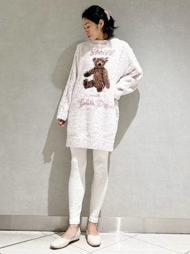 「アイテム（レギンス/スパッツ）」を使った、gelato piqueさん（レディース・168cm）の冬コーディネート